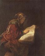 REMBRANDT Harmenszoon van Rijn Rembrandt-s Mother as the Biblical Prophetess Hannab France oil painting artist